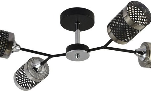 Потолочная люстра Reluce 01405-3.3-04B BK+CR