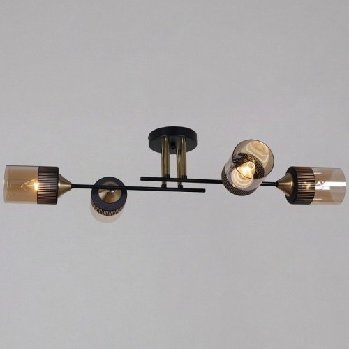 Потолочная люстра Reluce 48460-0.3-04 BK+COPPER Потолочная люстра Reluce 48460-0.3-04 BK+COPPER