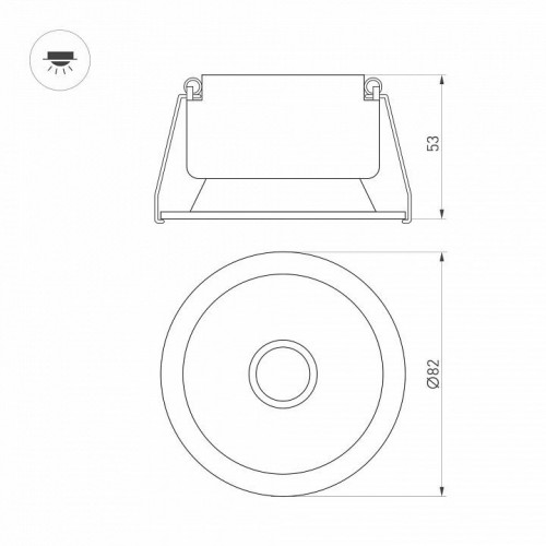 Встраиваемый светильник Arlight HARBOR 050178 Встраиваемый светильник Arlight HARBOR 050178