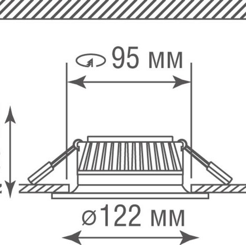 Точечный светильник Ritm DL18891NW9W