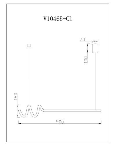 Подвесной светильник Torino V10465-CL Подвесной светильник Torino V10465-CL