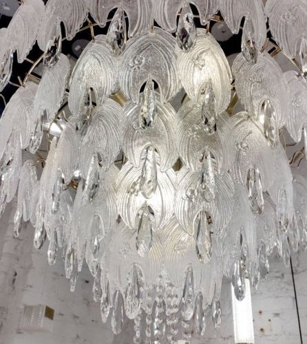 Подвесная люстра Crystal leaf 6489P/D800 gold/clear