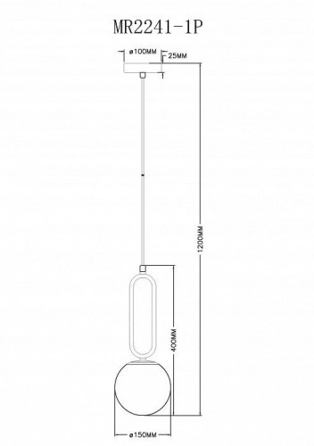 Подвесной светильник MyFar Pierre MR2241-1P