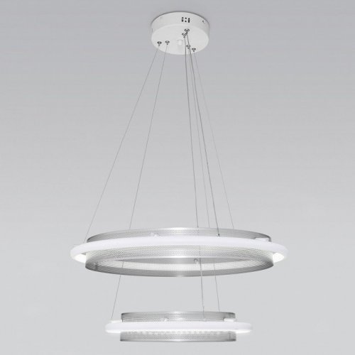 Подвесная люстра Eurosvet Imperio 90241/2 белый/ серебро Smart Подвесная люстра Eurosvet Imperio 90241/2 белый/ серебро Smart