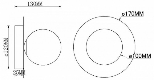 Настенный светильник MyFar July MR2001-1WC