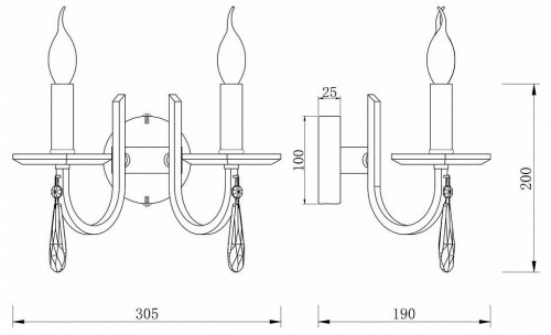 Бра Freya Forte FR1006WL-02N Бра Freya Forte FR1006WL-02N
