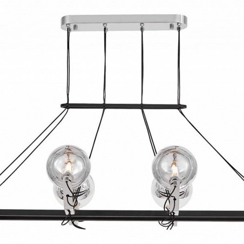 Подвесная люстра Lumina Deco Marseo LDP 9110-8-PR BK+CHR
