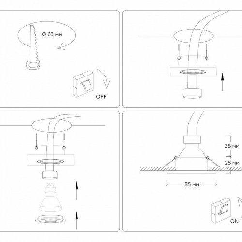 Встраиваемый светильник Ambrella light Techno Spot IP Protect TN1160 Встраиваемый светильник Ambrella light Techno Spot IP Protect TN1160