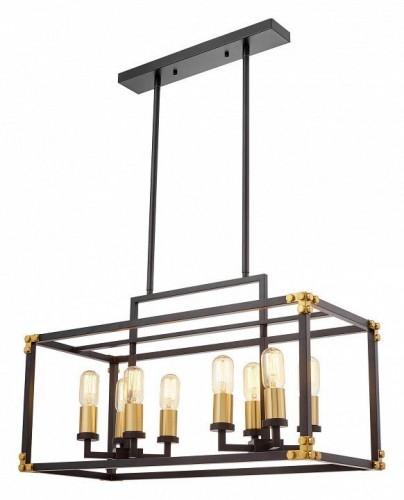 Подвесная люстра Lumina Deco Waldorf LDP 1140-8 BK+MD