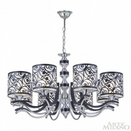 Подвесная люстра Arte Milano Florentia-4957 304957/8 Bk/Ni