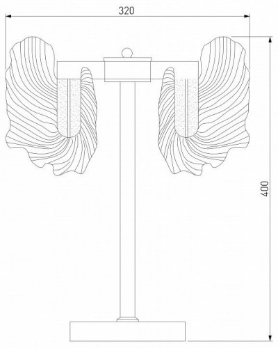 Настольная лампа декоративная Bogate's Farfalla 80509/1