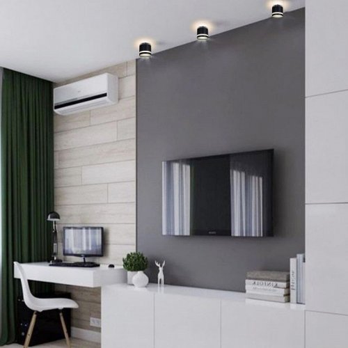 Точечный светильник Reluce 53001-9.5-001LD GX53+LED3W BK