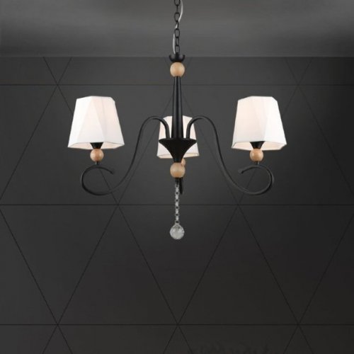 Подвесная люстра Seven Fires Shanita WD3590/3P-BK-WT