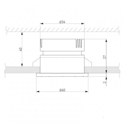 Встраиваемый светодиодный светильник Elektrostandard 25025/Led 3W 4200K BK черный a056777