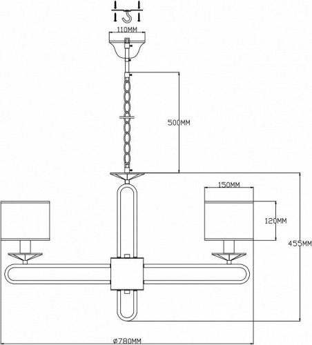 Подвесная люстра Moderli Celestia V2632-8P Подвесная люстра Moderli Celestia V2632-8P