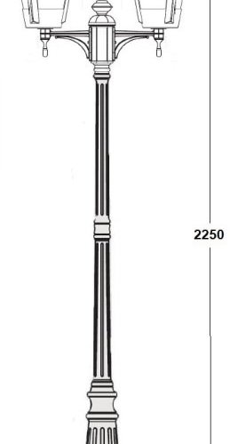 Наземный фонарь Oasis Light SEUL 11259SA Bl