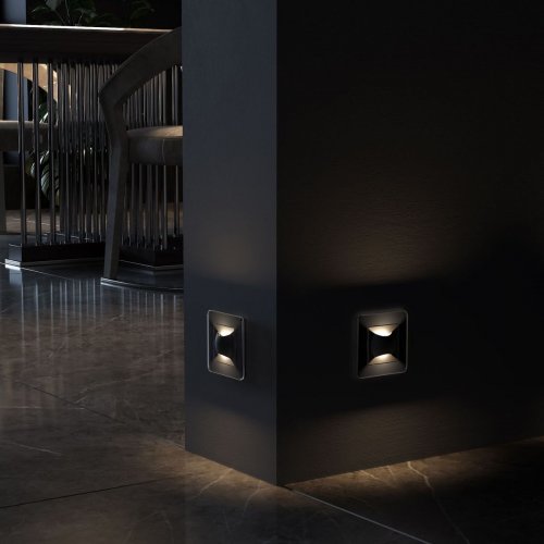 Встраиваемая LED подсветка Werkel Moon черный матовый W1154508 4690389185601