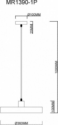 Подвесной светильник MyFar Ria MR1390-1P