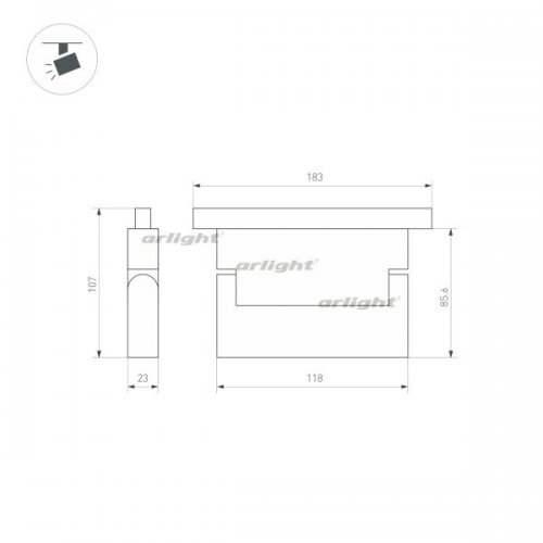 Трековый светильник Arlight 034618 Трековый светильник Arlight 034618
