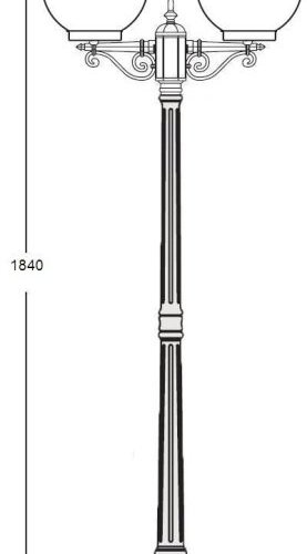 Наземный фонарь GLOBO S 88208SA Bl