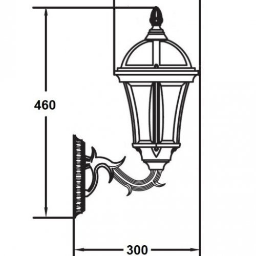 Настенный фонарь уличный ROMA S 95201S 15L Bl Настенный фонарь уличный ROMA S 95201S 15L Bl
