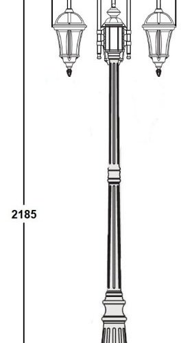 Наземный фонарь ROMA S 95209SB 10 down Bl Наземный фонарь ROMA S 95209SB 10 down Bl