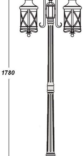 Наземный фонарь Oasis_Light LUCERNA 84808A/18 Bl Наземный фонарь Oasis_Light LUCERNA 84808A/18 Bl
