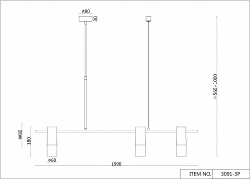 Подвесная люстра F-Promo Shanku 3091-3P