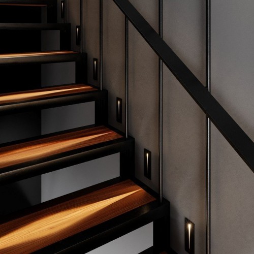 Встраиваемый светодиодный светильник Elektrostandard Step 8 40108/Led черный a055592