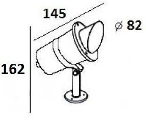 Прожектор уличный Oasis Light HUMBERG 77194 SS