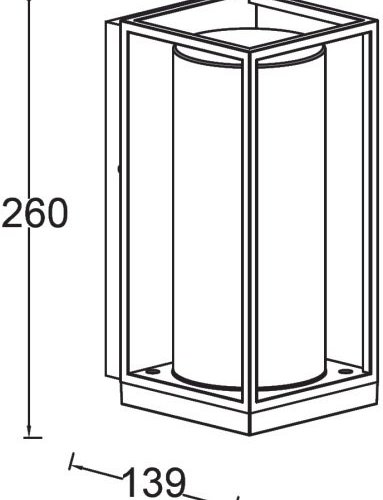 Настенный светильник уличный Oasis Light UNITE 2888 Bl