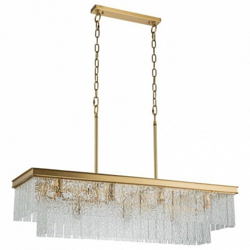 Подвесная люстра Belfast Harland 6308-10C BR CL Подвесная люстра Belfast Harland 6308-10C BR CL