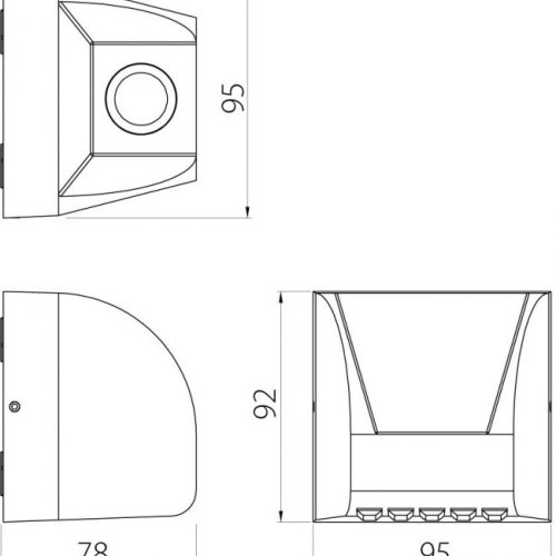 Настенный светильник уличный Dwell NC-003031-DG