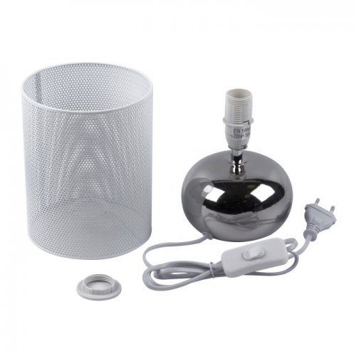 Настольная лампа Uniel UML-B307 E14 Silver/White UL-00012423