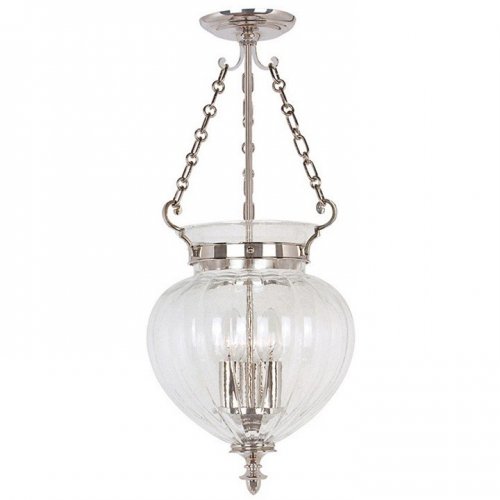 Потолочная люстра Elstead Finsbury Park FP/P/M POL NCKL Потолочная люстра Elstead Finsbury Park FP/P/M POL NCKL