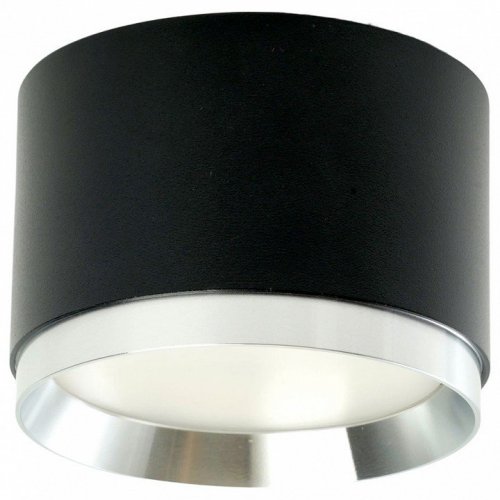 Светильник потолочный Feron Barrel DUET HL459 12W, 230V,GX53, черный + хром IP20