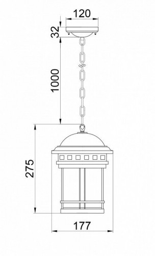 Уличный подвесной светильник Maytoni Salamanca O031PL-01BR