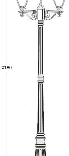 Наземный фонарь Oasis Light VERONA 86209A/02 Bl