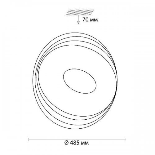 Настенно-потолочный светильник Sonex Seka 3027/EL