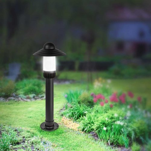 Садово-парковый светильник ЭРА «Поллар» НТУ 01-60-008 напольный черный IP54 Е27 max60Вт h660мм Б0057494