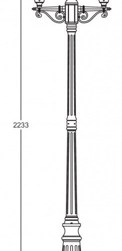 Наземный фонарь Oasis Light 95209S B Gb