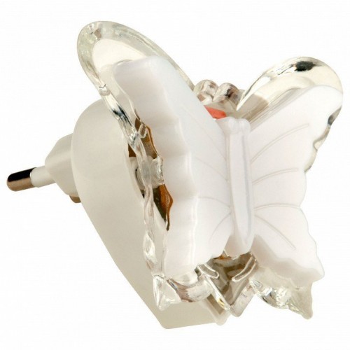 Настенный светодиодный светильник (10318) Uniel Детская серия DTL-308-Бабочка/RGB/3LED/0,5W