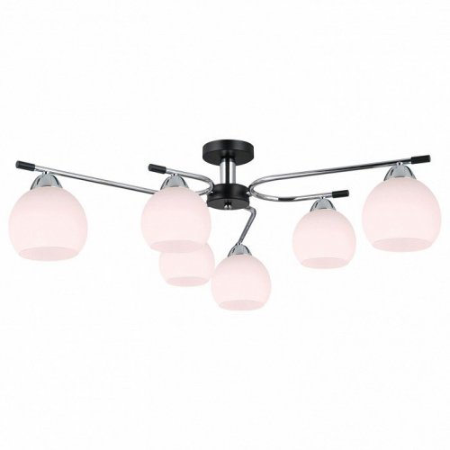 Потолочная люстра Illumico IL0638-6CSQ-24 CR BK LIBRA Потолочная люстра Illumico IL0638-6CSQ-24 CR BK LIBRA