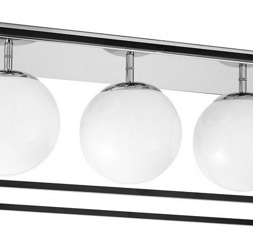 Потолочная люстра Lumina Deco Maldini LDC 8060-3 CHR+BK Потолочная люстра Lumina Deco Maldini LDC 8060-3 CHR+BK