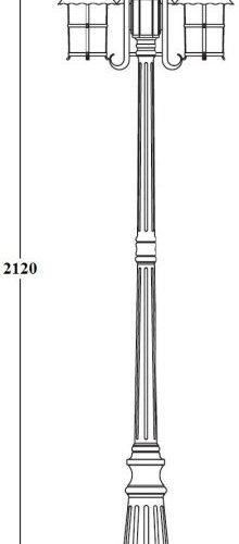 Наземный фонарь CAIOR 1 81509B/18 Bl