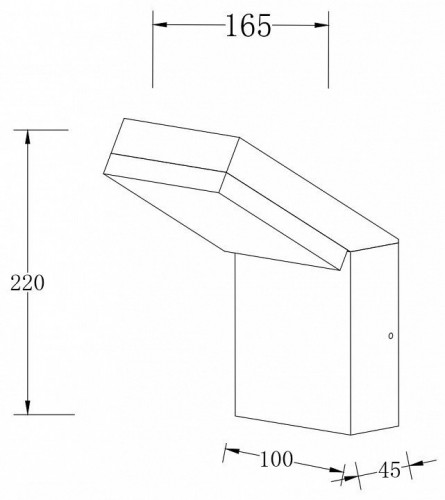 Настенный светильник уличный Maytoni Paso O595WL-L12B3K