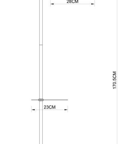 Торшер Arte Lamp Connor A4053PN-1BK