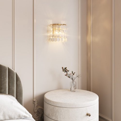 Бра Eurosvet Sandra 60084/2 латунь/перламутр