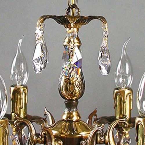 Подвесная люстра Ambiente by Brizzi Benisa 2226/6 PB Tear Drop Подвесная люстра Ambiente by Brizzi Benisa 2226/6 PB Tear Drop