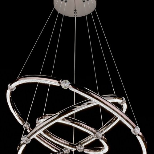 Подвесная люстра Ani LE7710/800-3K Black/Chrome